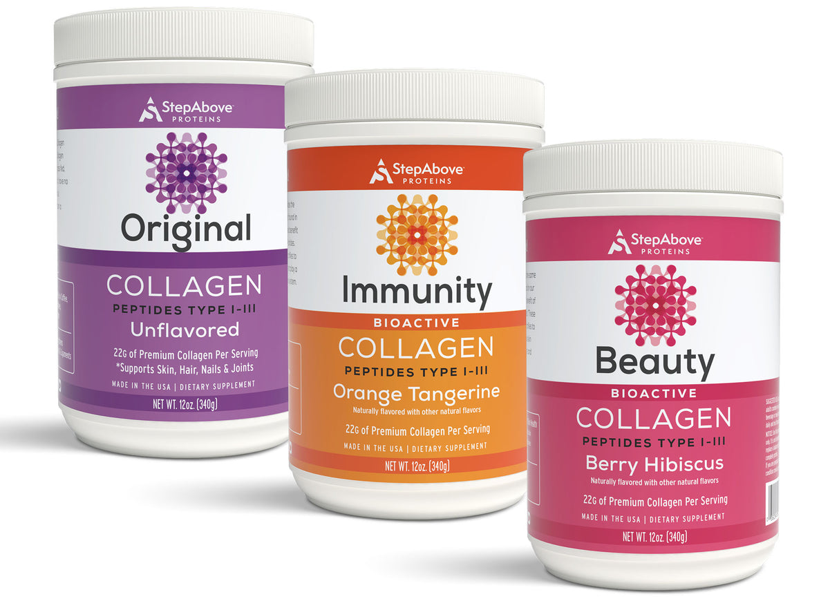 Hydrolyzed Collagen Peptide Variety - 12 Oz. Multi-Pack