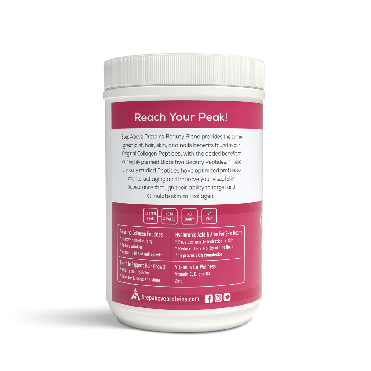 Bioactive Collagen Peptides for Beauty - 12 Oz. Berry Hibiscus