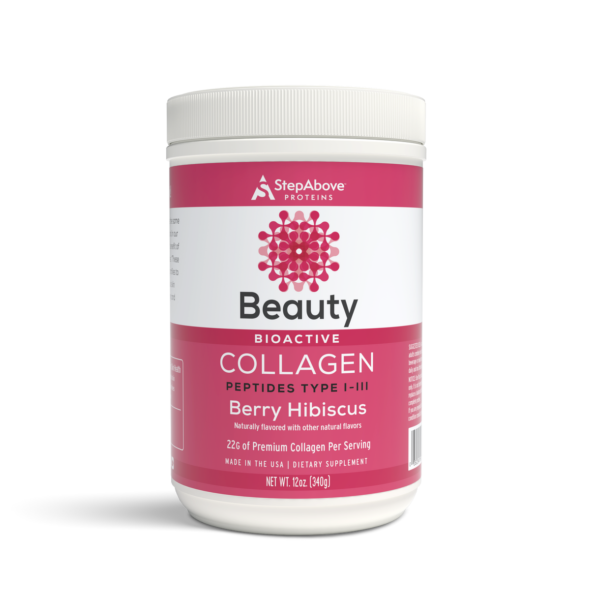 Bioactive Collagen Peptides for Beauty - 12 Oz. Berry Hibiscus