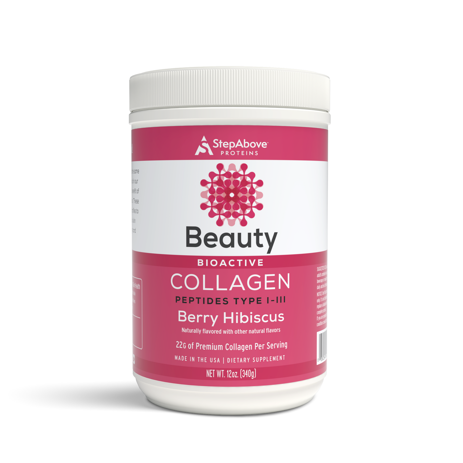 Bioactive Collagen Peptides for Beauty - 12 Oz. Berry Hibiscus