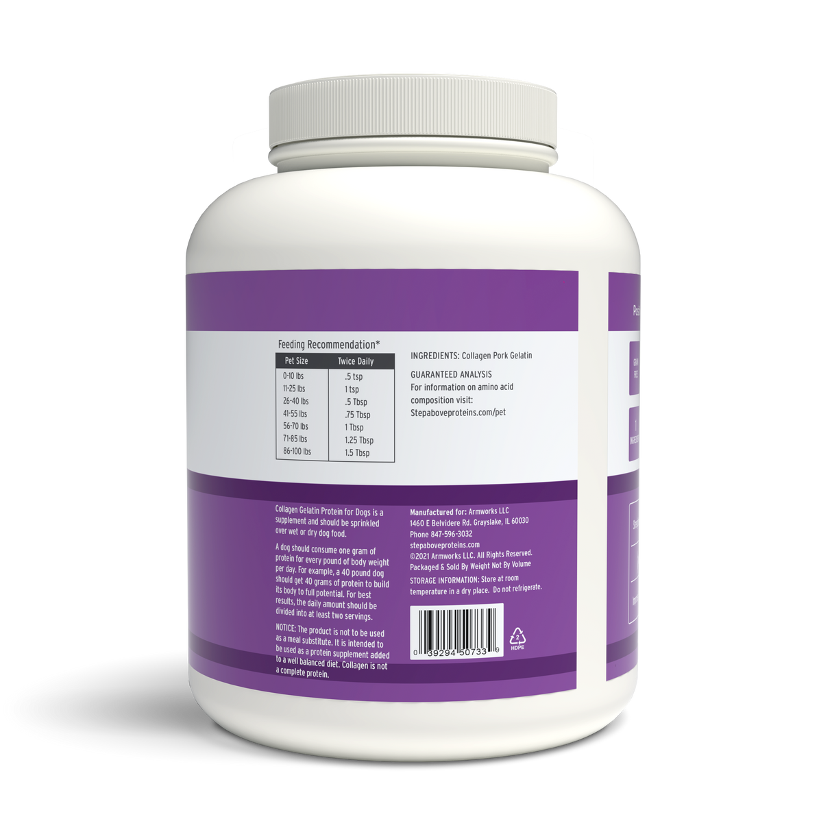 Collagen Protein For Dogs  – 128 oz.
