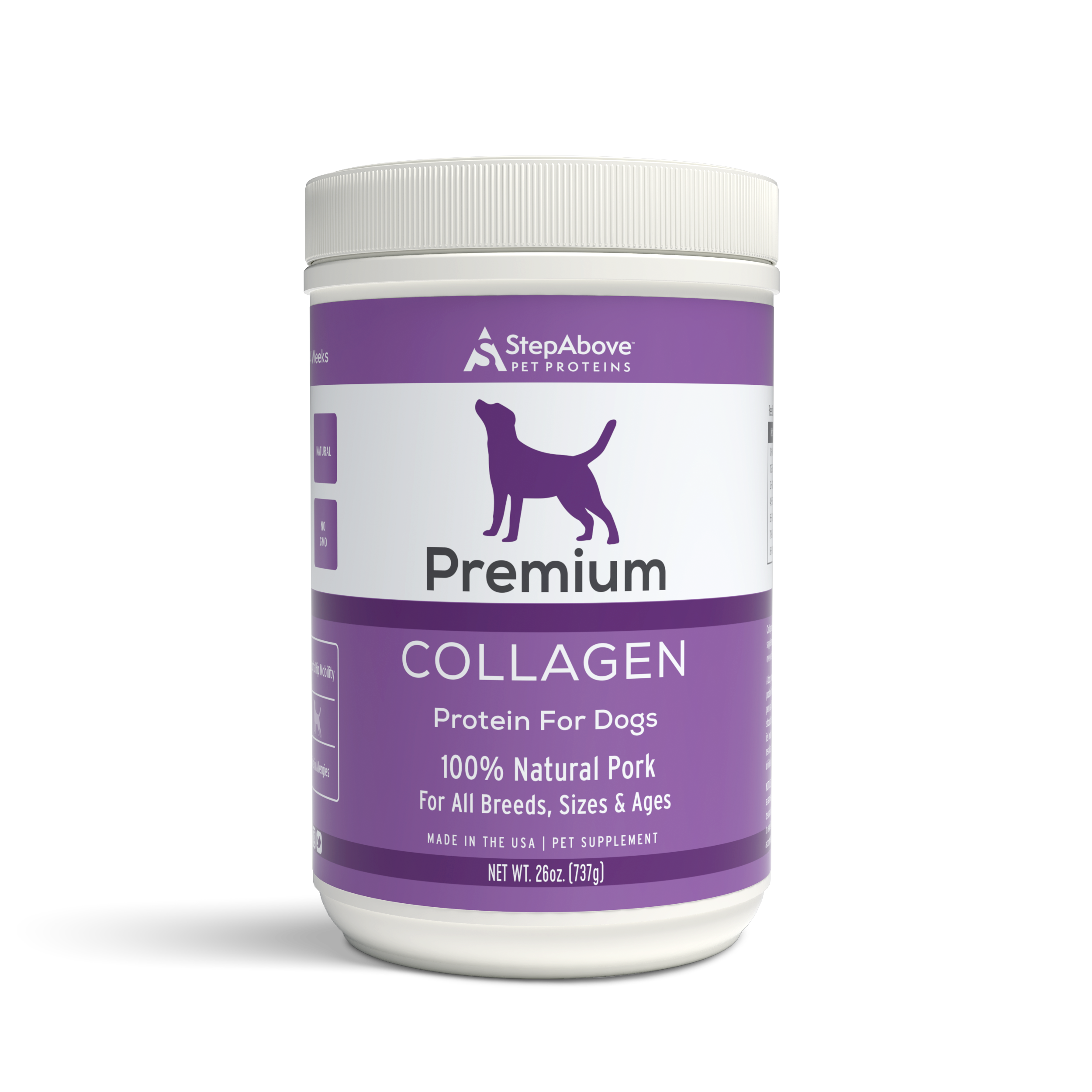 Collagen Protein For Dogs 26 oz. Step Above Proteins