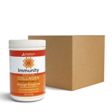 Wholesale Case (16 Unit): Bioactive Collagen Peptides for Immunity - 12 Oz. Orange Tangerine