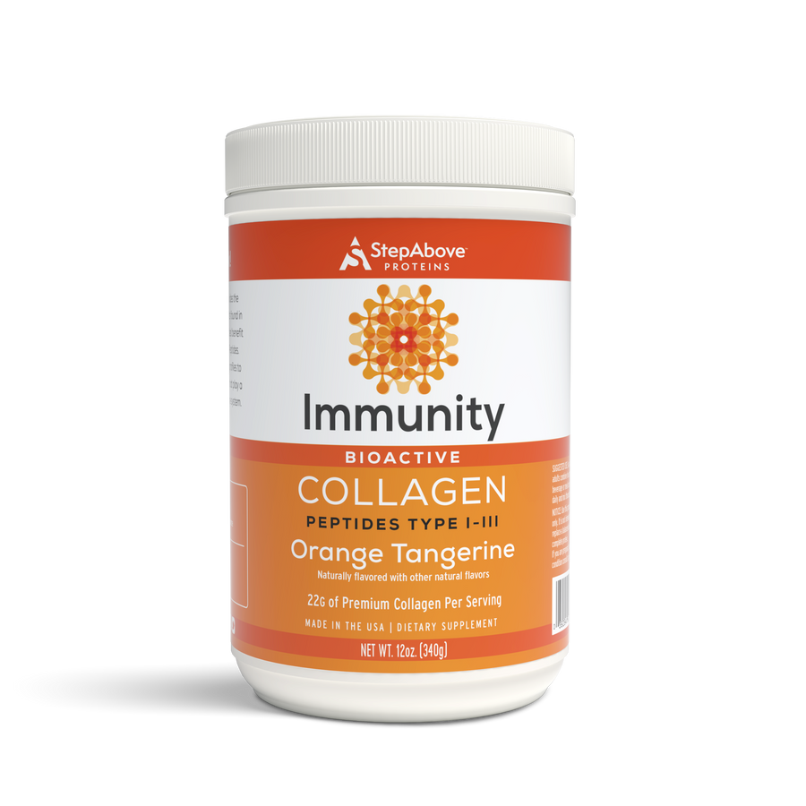 Bioactive Collagen Peptides for Immunity - 12 Oz. Orange Tangerine