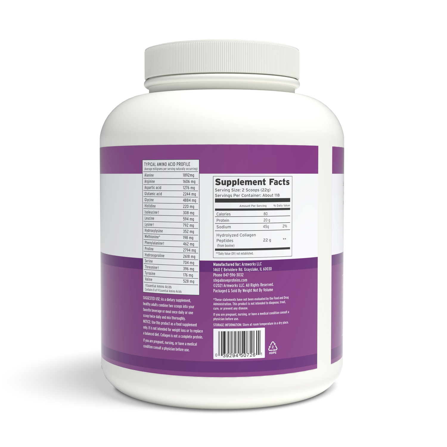 Original Hydrolyzed Collagen Peptides – 92 Oz. Unflavored