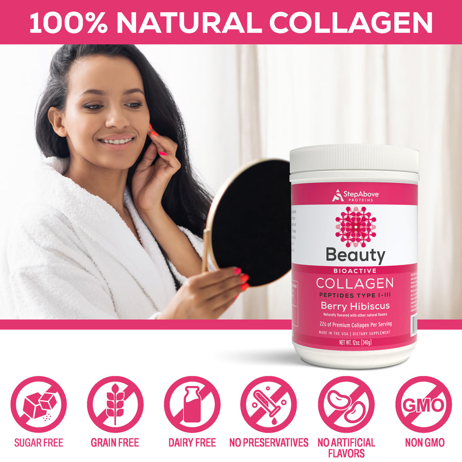 Bioactive Collagen Peptides for Beauty - 12 Oz. Berry Hibiscus